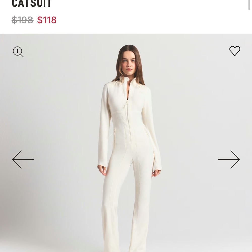 Cozy White Catsuit